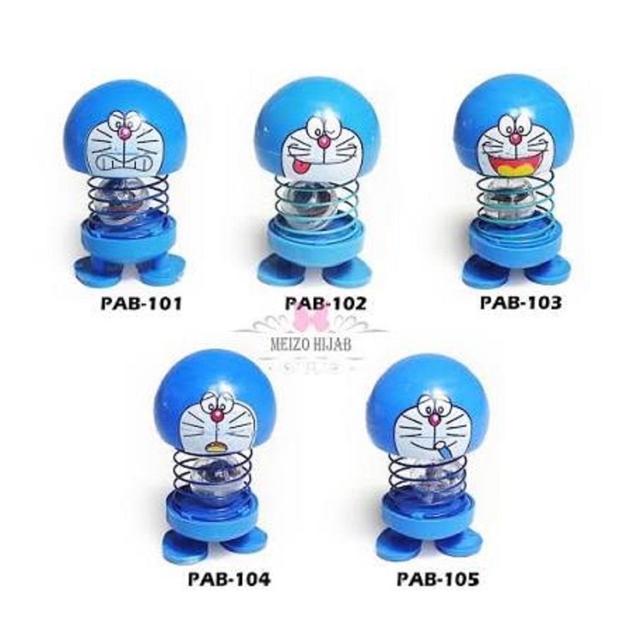boneka Emoji doraemon Goyang dasboard mobil