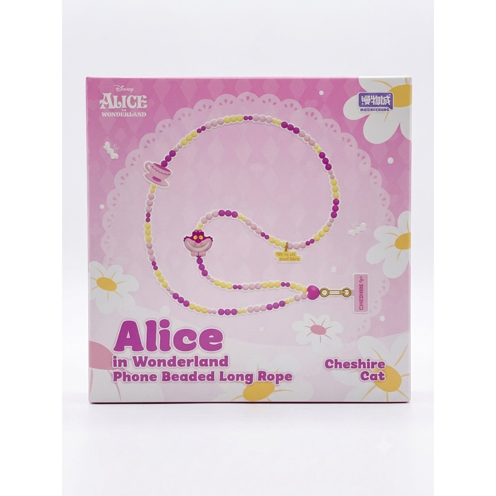 OHSOME x Disney - Mobile Phone Beaded Lanyard Alice In Wonderland Collection (Alice /Chesire) - Ches