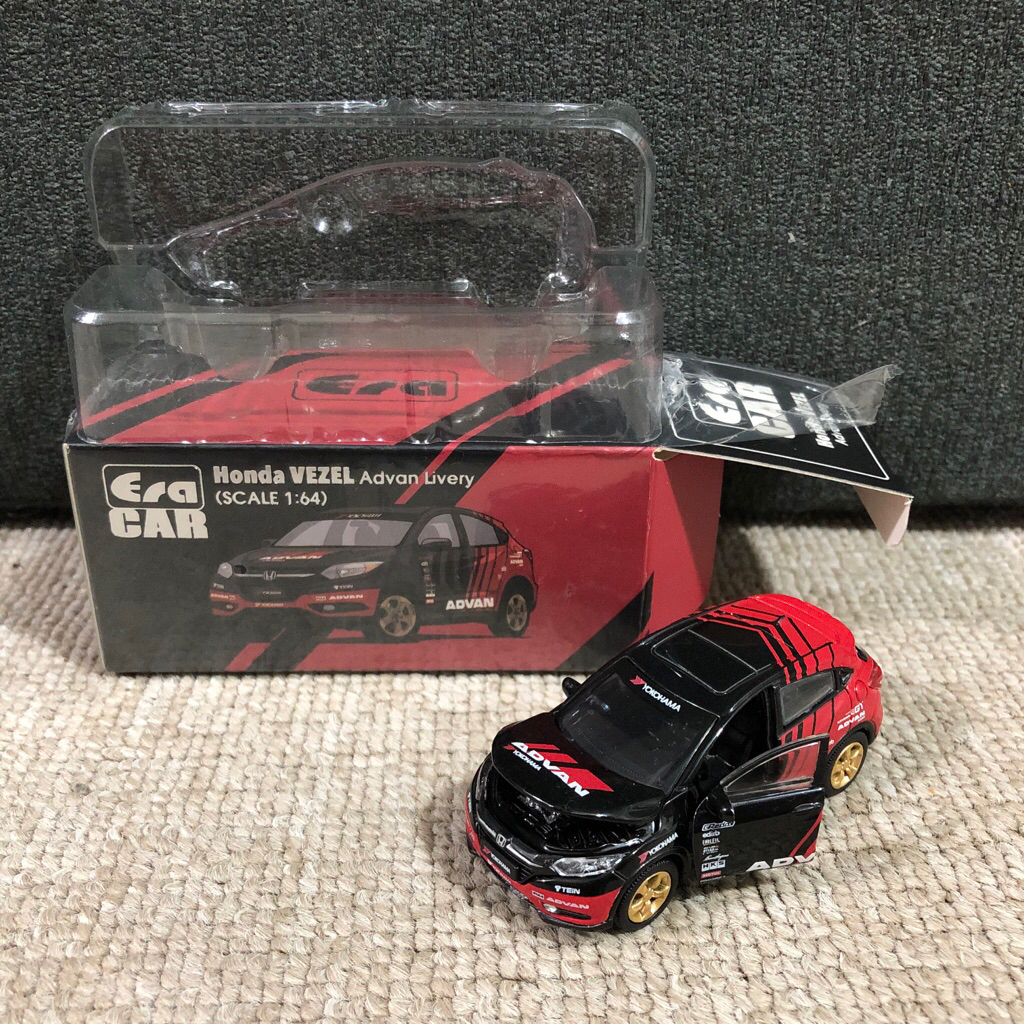 Era Car Honda Vezel Advan Livery Diecast Honda HRV Black Red Merah Hitam