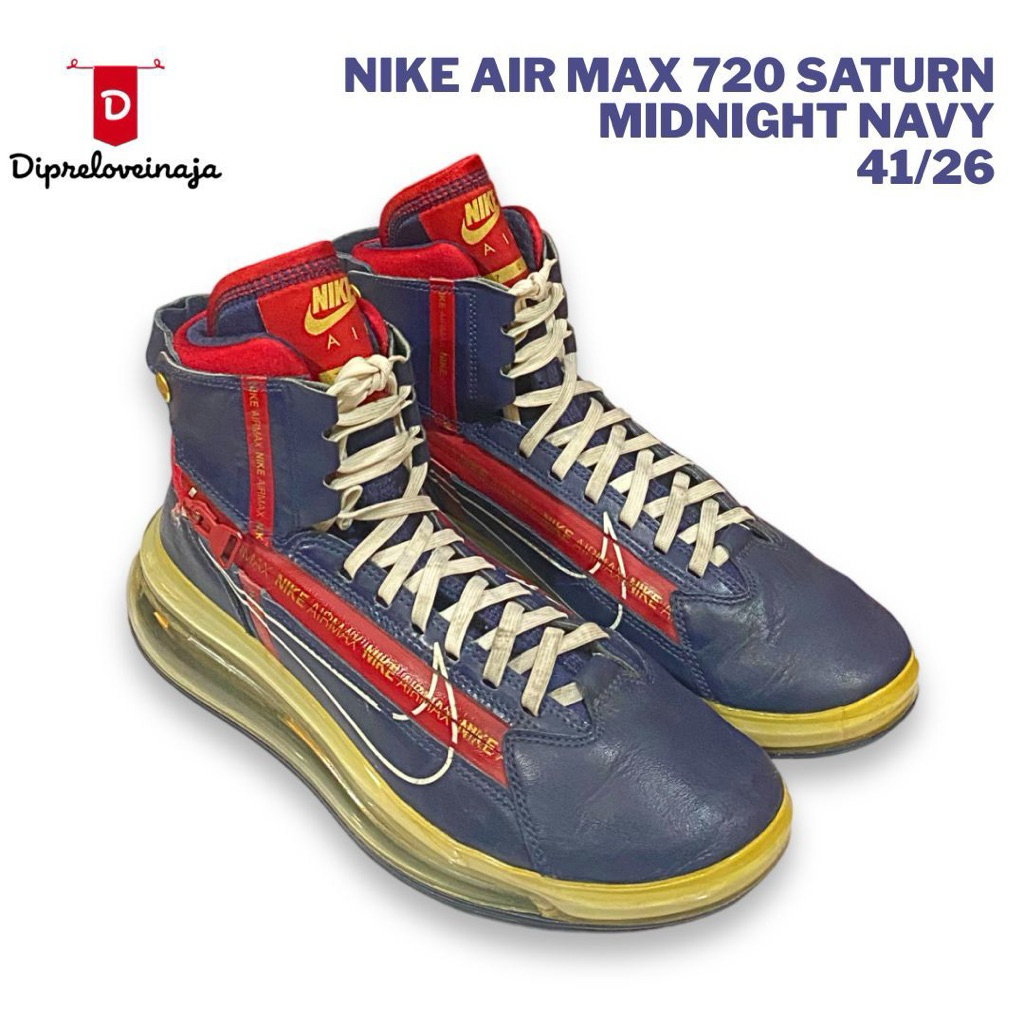NIKE AIRMAX 720 SATURN MIDNIGHT NAVY SIZE 41/26 PRELOVED DPLW0379