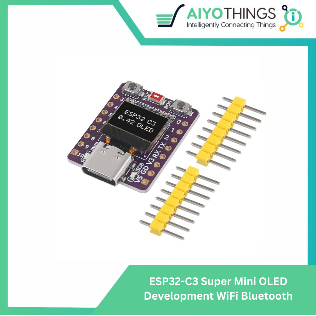 ESP32-C3 Super Mini OLED Development Board WiFi Bluetooth USB Type-C Ceramic Antenna