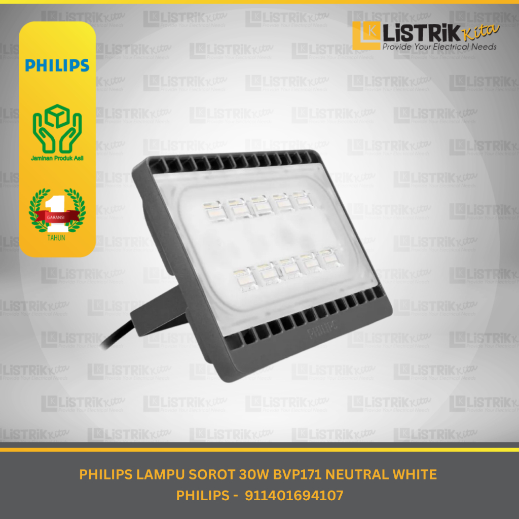 PHILIPS LAMPU SOROT 30W BVP171 NEUTRAL WHITE - 911401694107