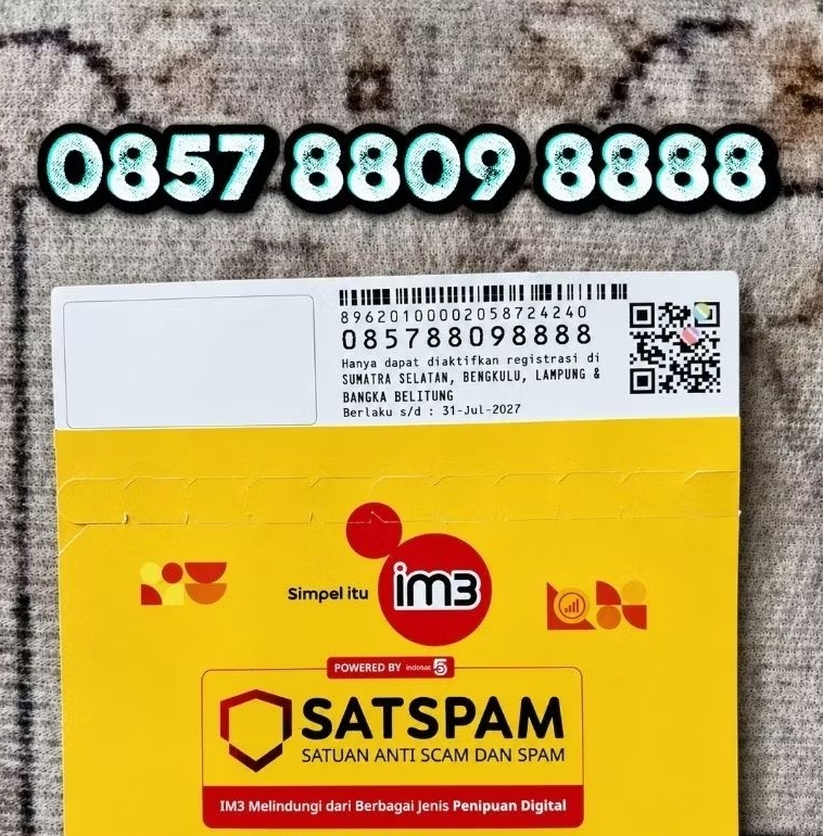nomor cantik indosat kuartet 8888