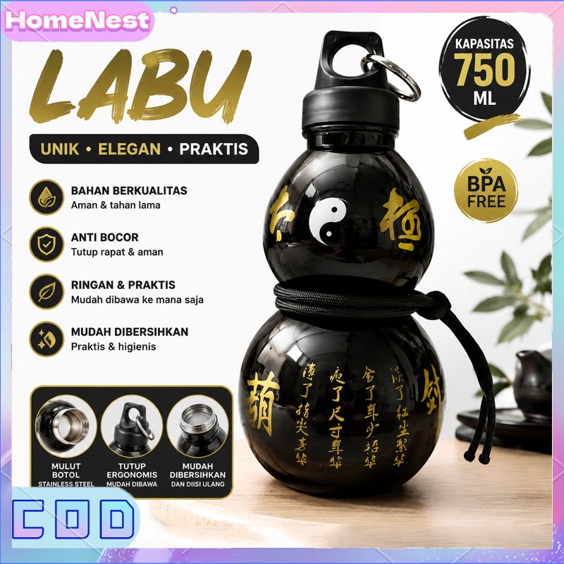 Botol Air Labu / Gourd Water Bottle / Botol Minuman / Labu Botol Minum