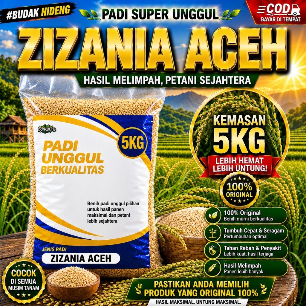 benih padi zizania Aceh 5kg