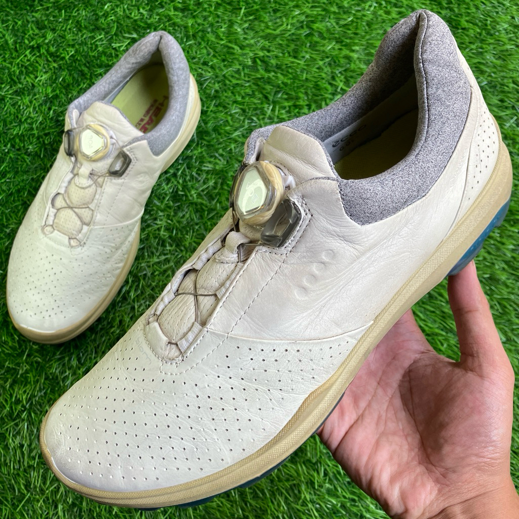 ECCO Biom Hybrid 3 GTX Yak Leather WB Golf Shoes size 42