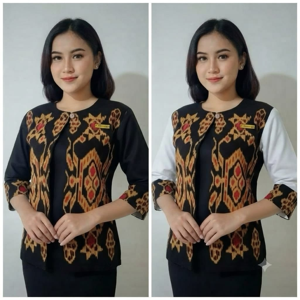 Carla blus tenun atasan batik wanita