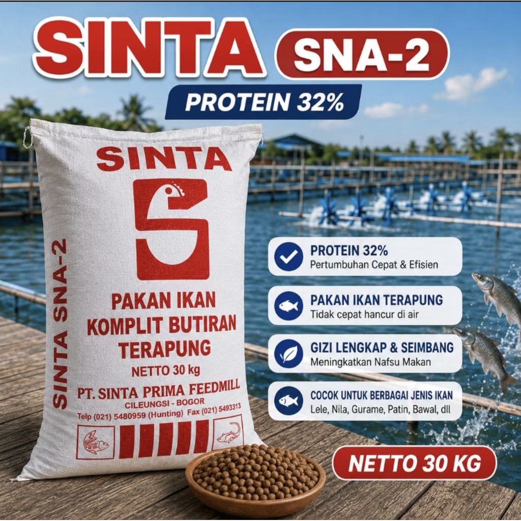 Sinta pakan ikan -2 Repack 500gr