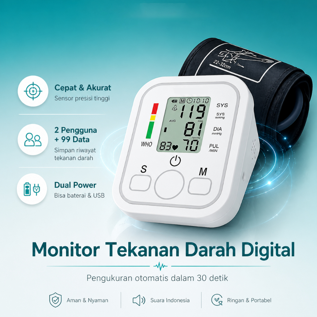 [ VOICE INDONESIA ] Alat Tensi Darah Digital / Alat Cek Tensi Darah Digital / Alat Tensi Darah Digit