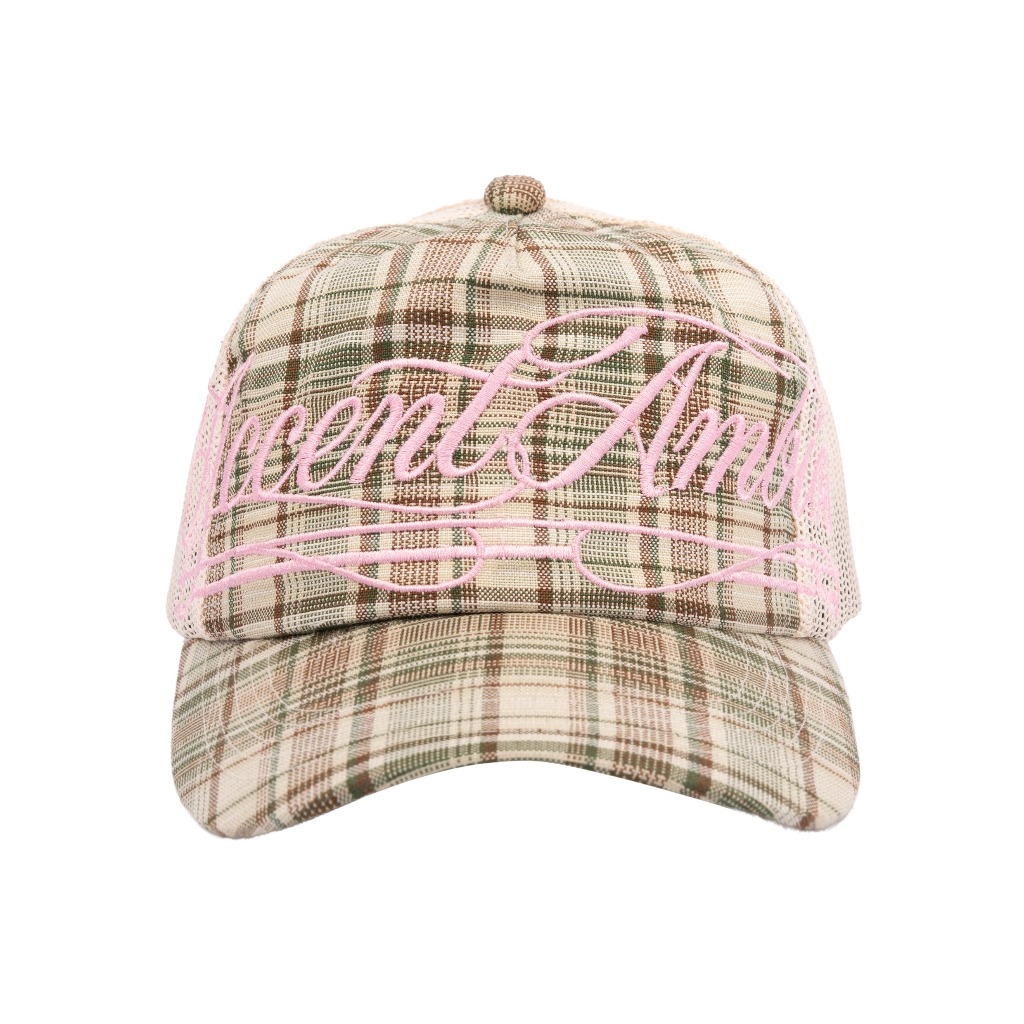 AccentAmbios Trucker Hat Unisex Ambios Plaid Fabric