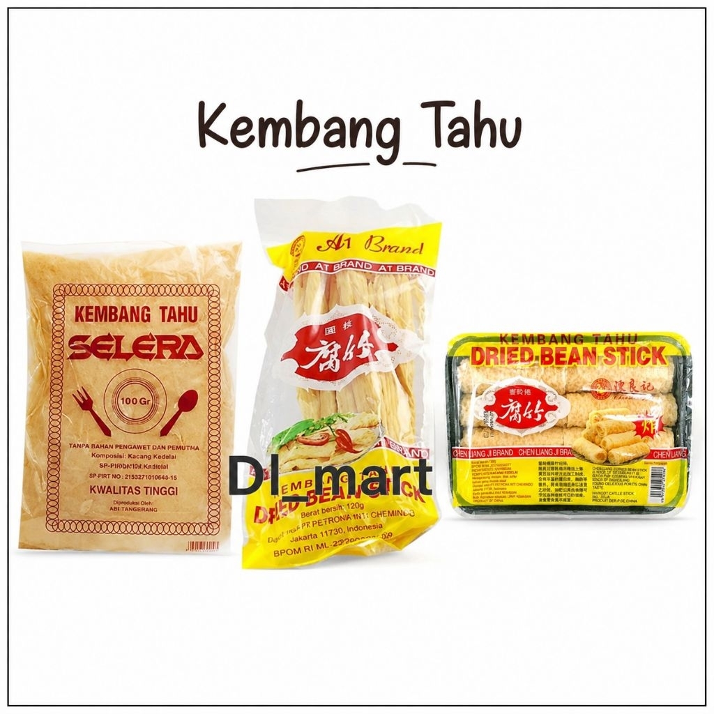 Kembang tahu Kering dan Kembang Tahu Garpu Sendok / Kembang Tahu Roll / Kembang Tahu Gulung Dried Be