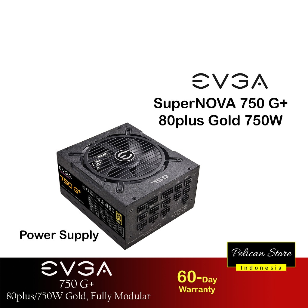 EVGA PSU 750W SUPERNOVA 750 G+ 80 PLUS GOLD POWER SUPPLY UNIT 80+