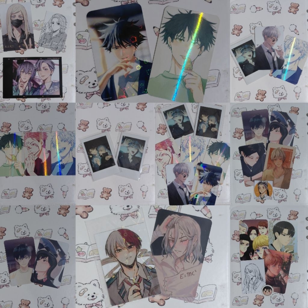 Bundle Photocard Anime | Jujutsu Kaisen (JJK) Attact On Titan (AOT) My Hero Academia (BNHA) Haikyuu 