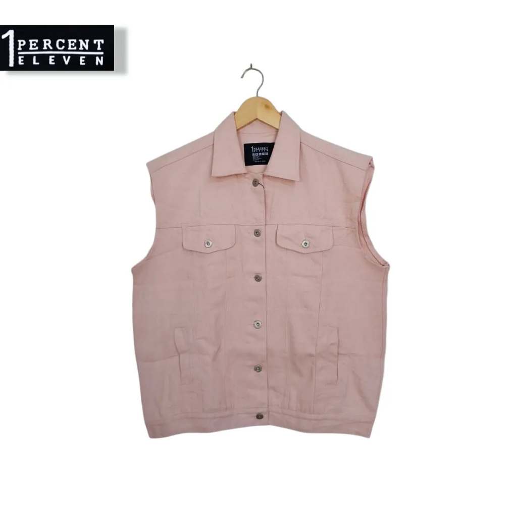 Vest Jeans Denim Premium 1% Eleven Pink (KODE : D8- 12)