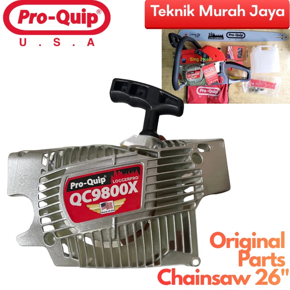 Recoil Starter Senso Pro-Quip Double Per / Kap Engkol Chainsaw Pro-Quip QC9800X QC9900X