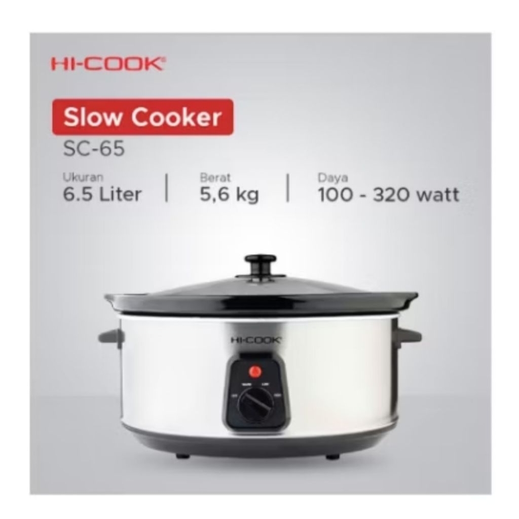 Hi-Cook Slow Cooker SC 65 Penanak Nasi Lambat