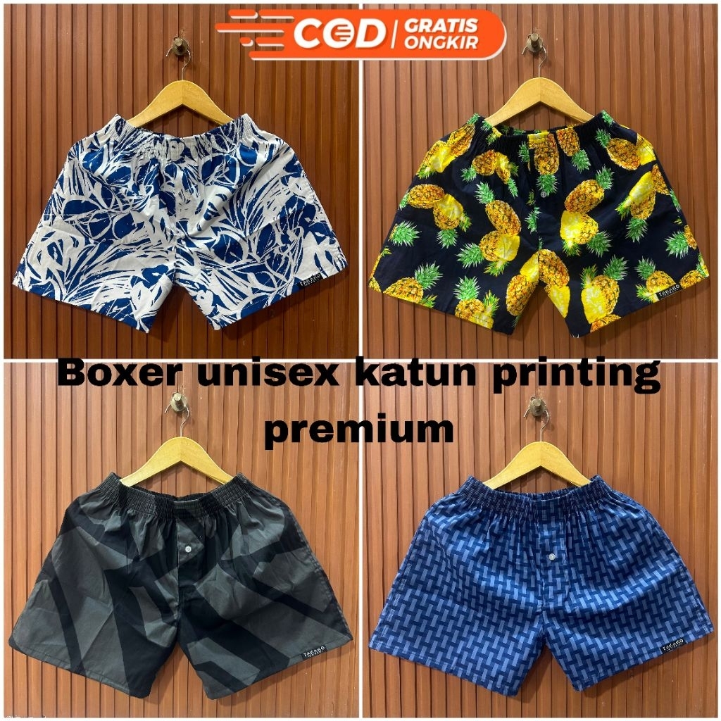 BOXER PRIA WANITA KATUN - BOXER PRIA WANITA - BOKSER PRIA