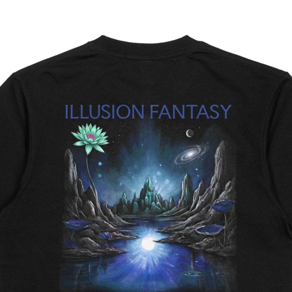Troy Company T-Shirt Black Illusion - Kaos Pria Lengan Pendek Hitam MTD 3667