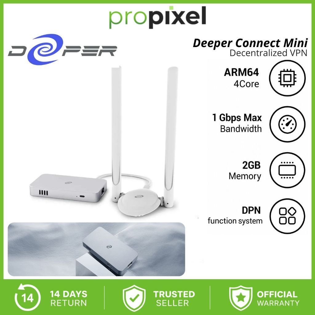 Deeper Connect Mini Set Decentralized VPN Router Garansi Resmi