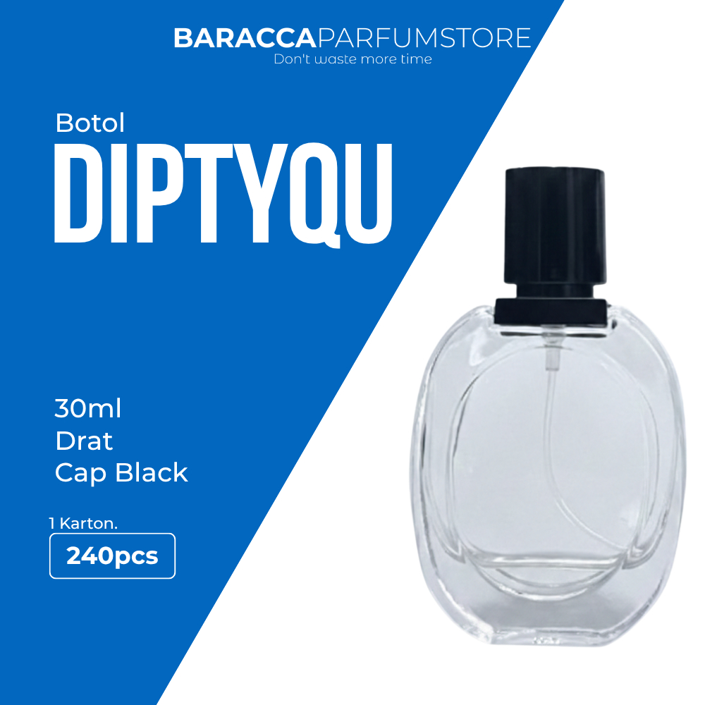 Botol Parfum Diptyque 30ML - Botol Parfum Oval 30ML - Botol Parfum 30ML