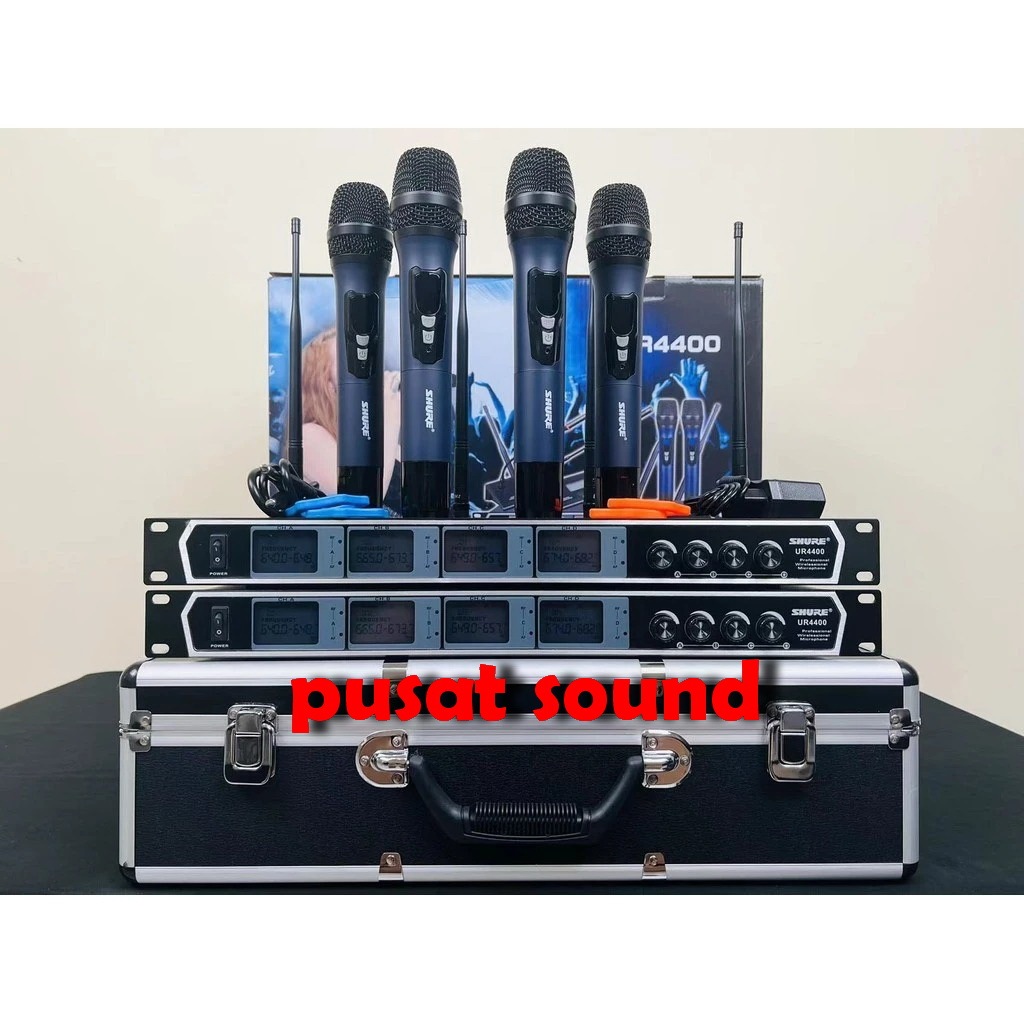 Mic wireless SHURE UR4400 4HH / UR4400 4HH mic pegang (handheld)/ UR4400 4HH