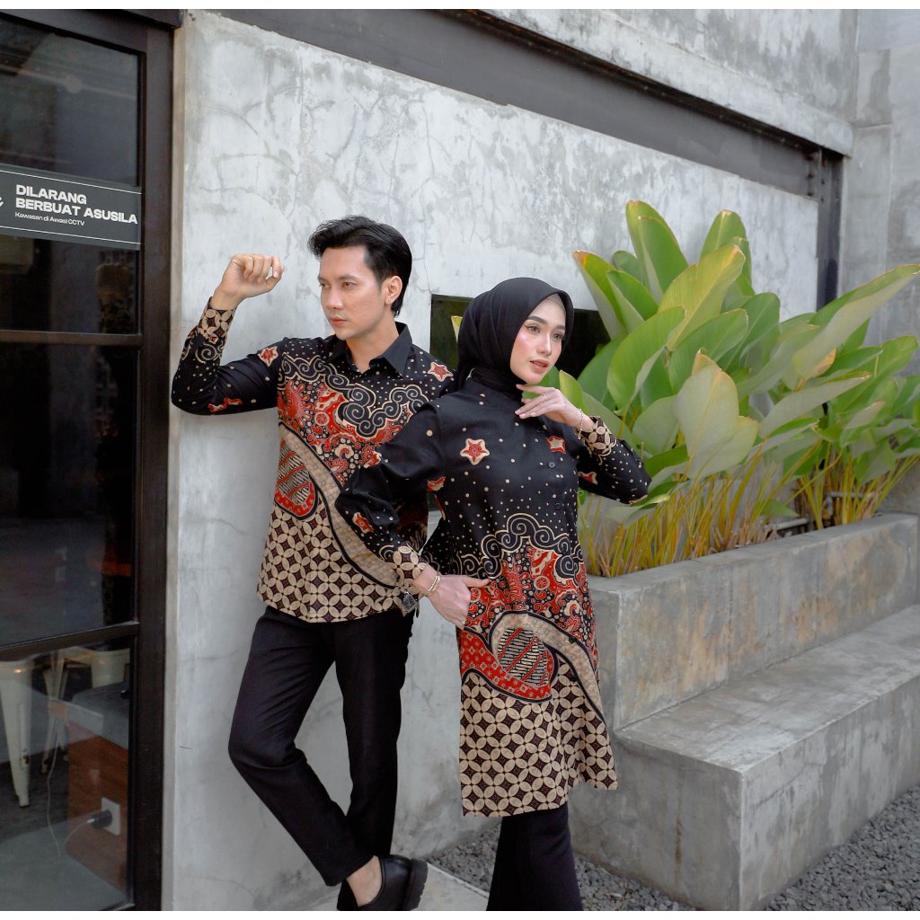 Benang Raja Batik Couple Katun Bintang Sekar (SARIMBIT BATIK DAPAT DIBELI TERPISAH)
