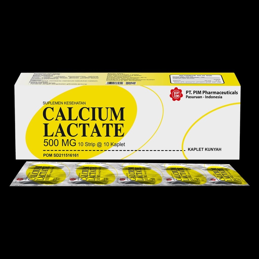 Calcium Lactate 500mg Pim