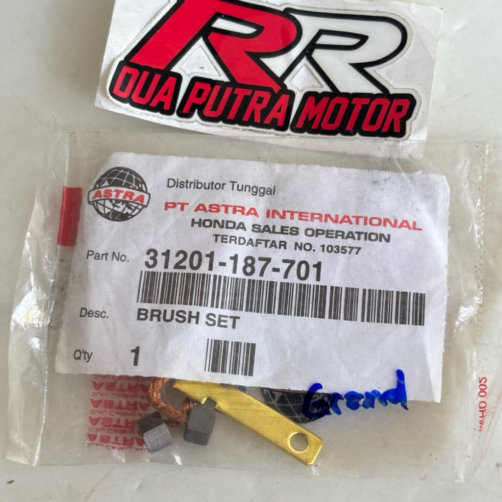 brush brus karbon carbon angker angkar dinamo stater starter original ori honda astrea grand prima s