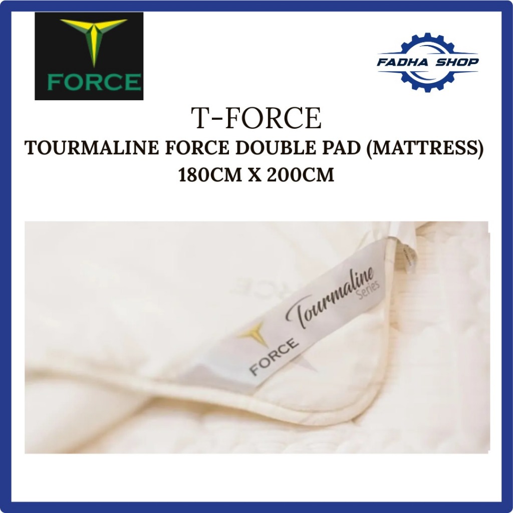 Tourmaline Mattress Cover T-Force -Pelindung Matras Kesehatan / Double Pad Mattress