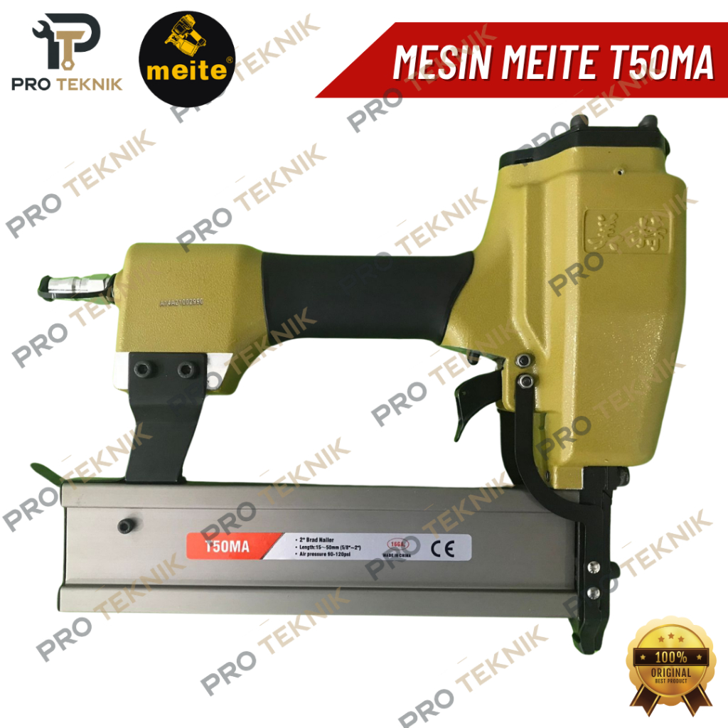T50 MA Meite Pneumatic Staple Gun / Mesin Paku Tembak Cacing 50MM / Air Nailer Gun / Pneumatic Naile