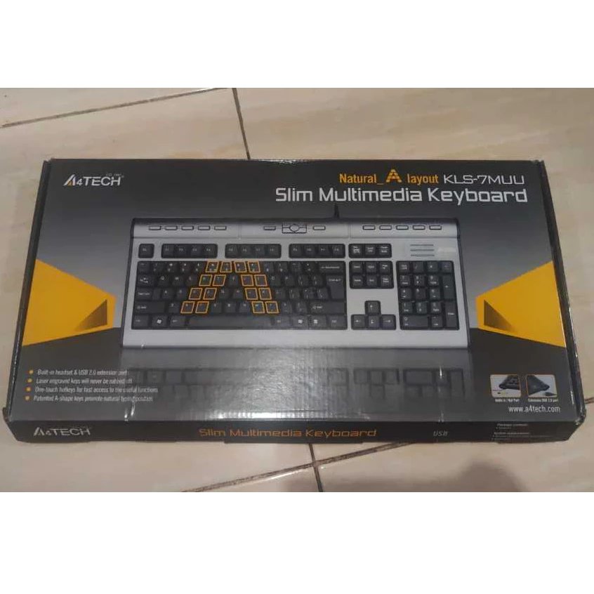 A4Tech Keyboard Gaming Multimedia KLS7MUU Usb cable - wired