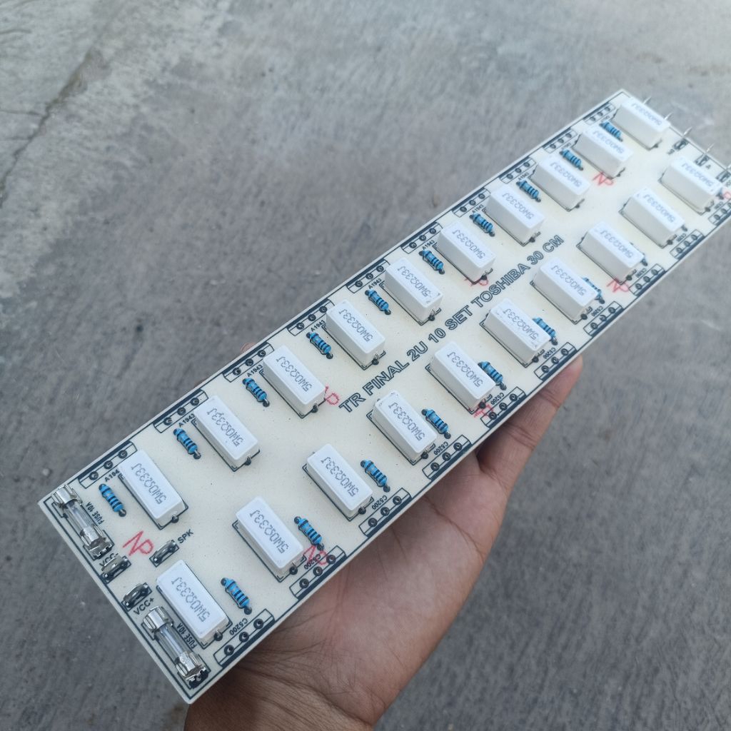 Pcb final 2U 10 set final Toshiba panjang 30cm pcb line strip 2u