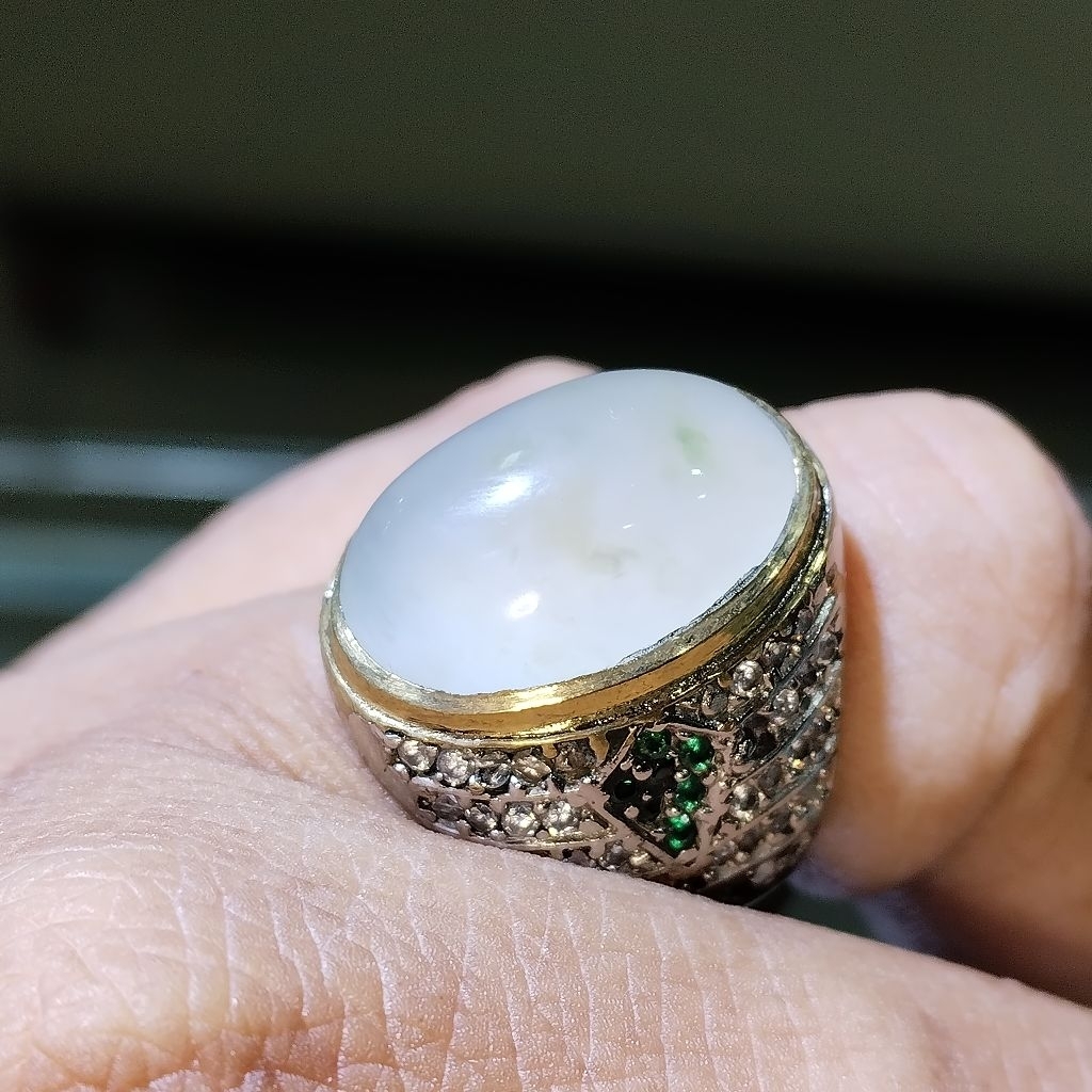 natural cincin batu es jade/giok