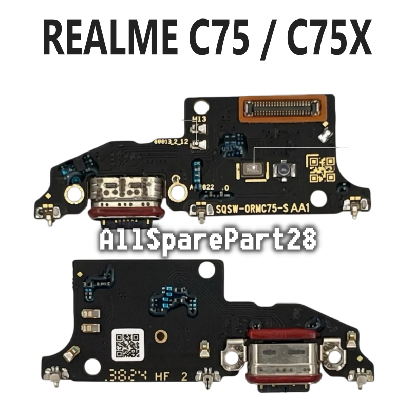 PAPAN CAS REALME C75 / C75X  +IC PAPAN CONEKTOR CAS, PAPAN BOARD CASAN PCB