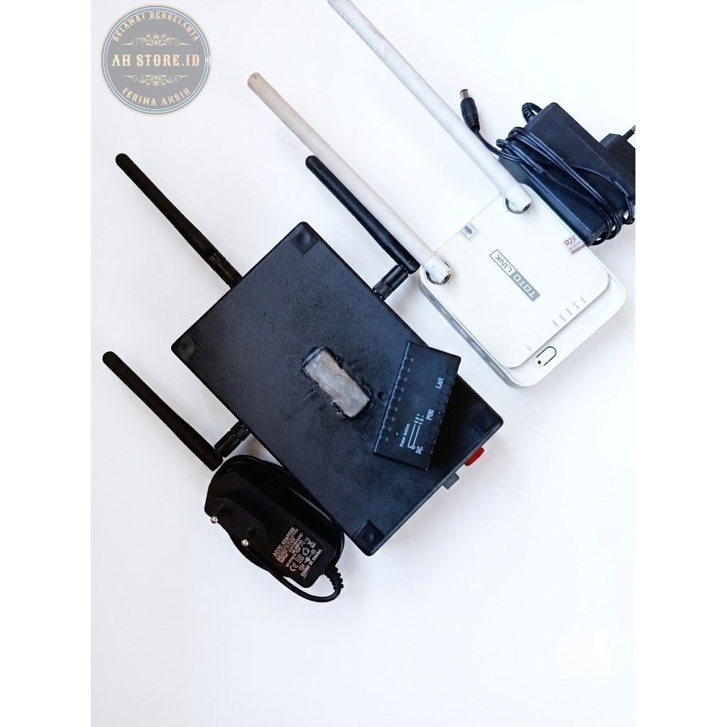 router tenda F3 modif outdoor dan router totolink n200re alat tembak wifi tetangga