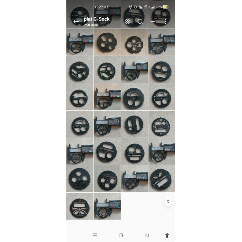 dial arloji casio Second borongan 85 pcs