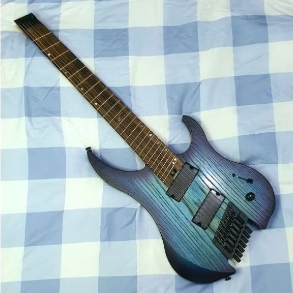 Legator made in korea Ghost G7FP-CC Cali Cobalt 7  string headless guitar