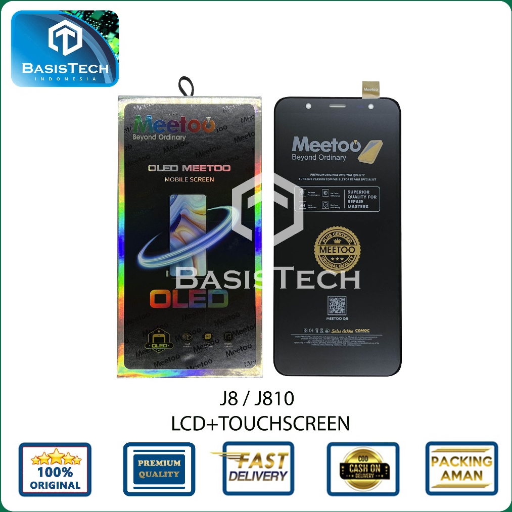 LCD FOR SAMSUNG J8 - J810 - OLED MEETOO
