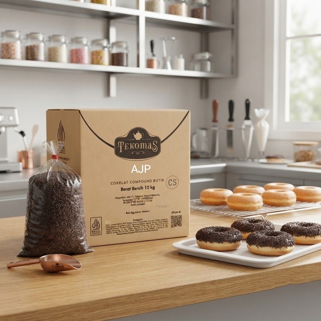 Meses / Mesis TEKOMAS Cokelat Compound Butir Kemasan Repack 1000 gram