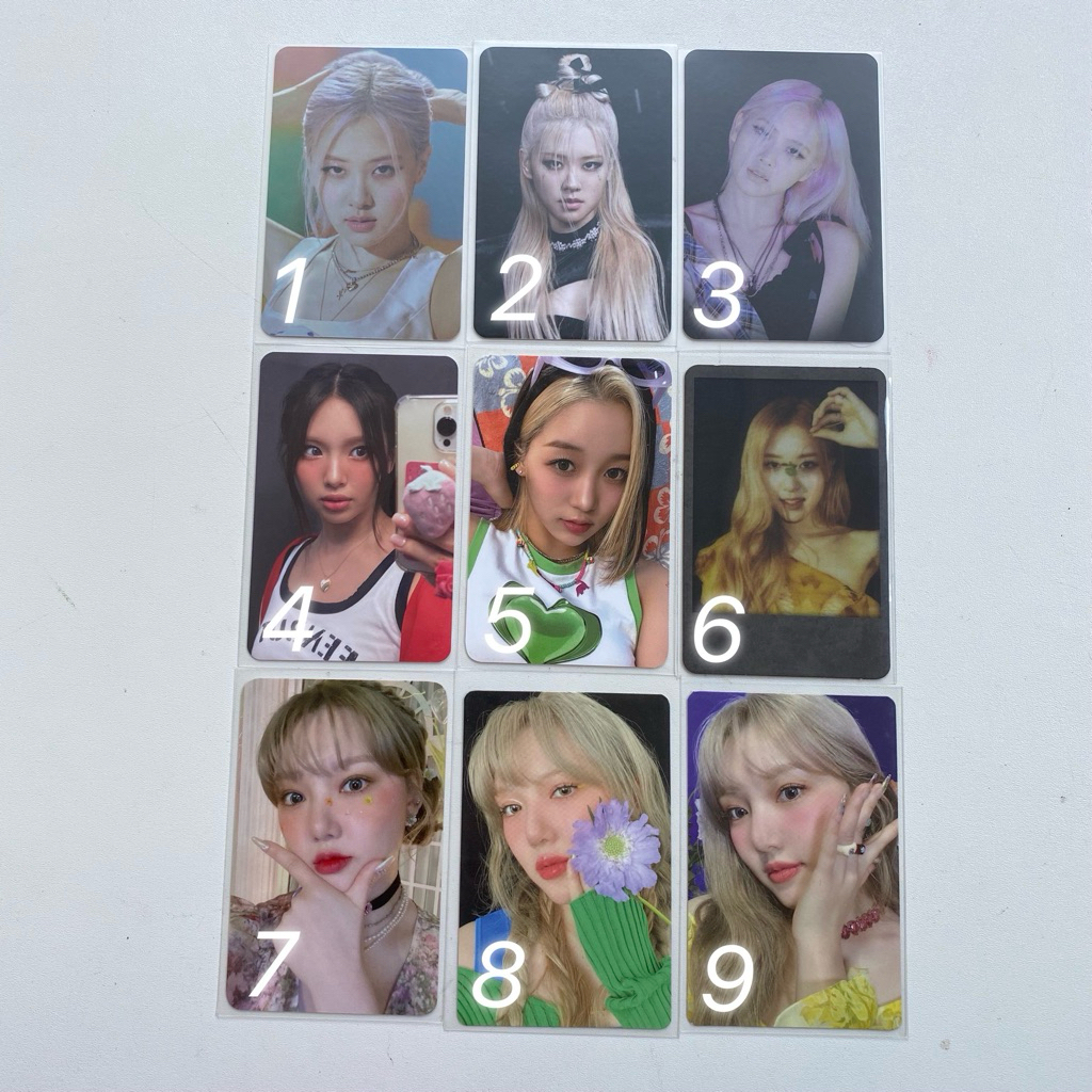 PC BLACKPINK NEWJEANS KEP1ER GFRIEND OFFICIAL PHOTOCARD ROSE HYEIN DAHYUN YERIN ALBUM SOLO KILL THIS