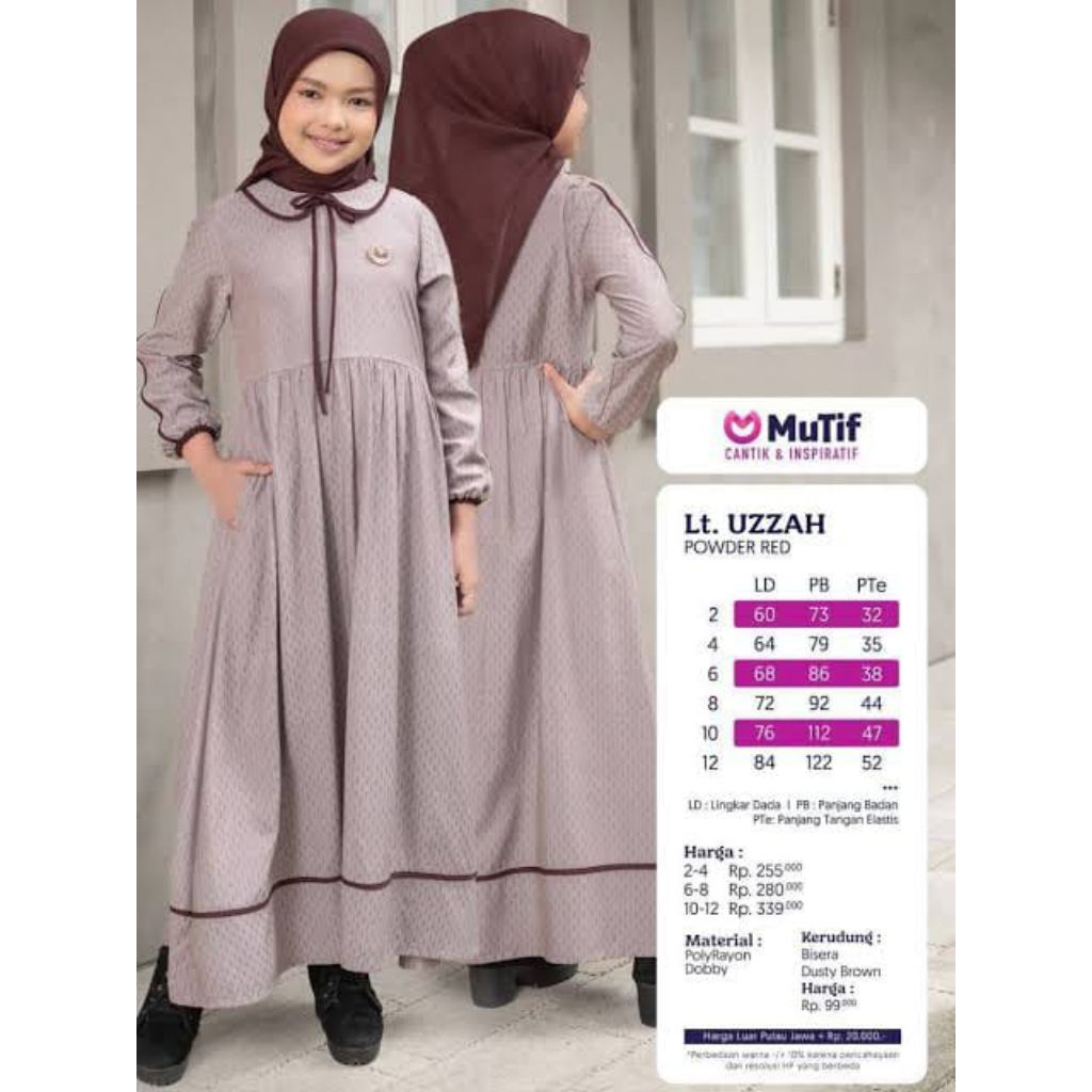 SARIMBIT MUTIF UZZAH POWDER RED