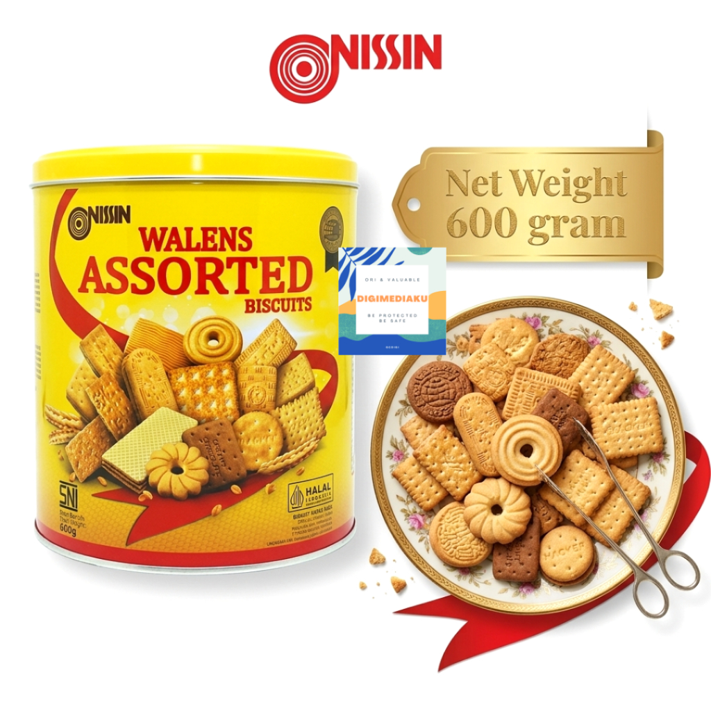Nissin Walens Assorted 600 gram Kaleng Nissin Wafer Chocolate 180 gr Kaleng Nissin Wafer Nitto