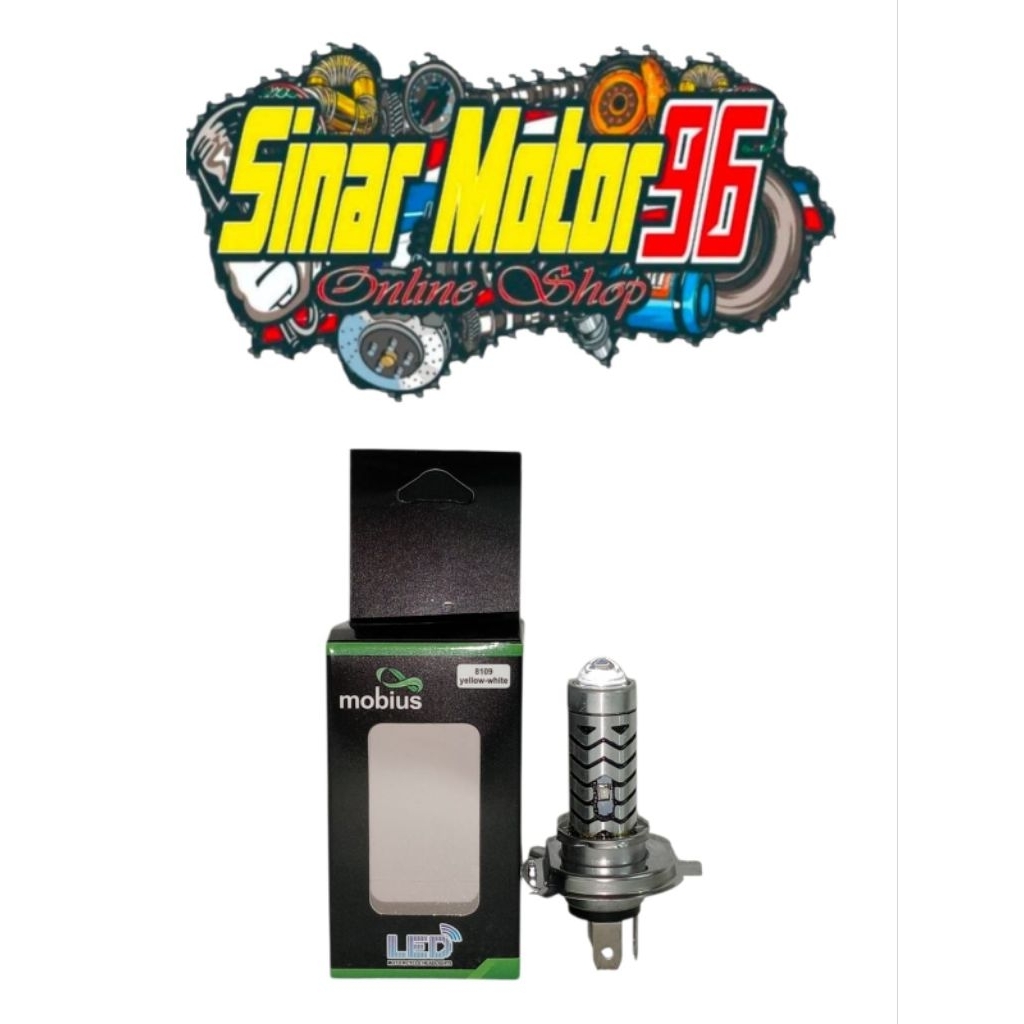 BOLA BOHLAM LAMPU DEPAN LED CEMBUNG LASER PUTIH/KUNING H4 VIXION / BYSON / R15 / KLX 150 / CRF / VER