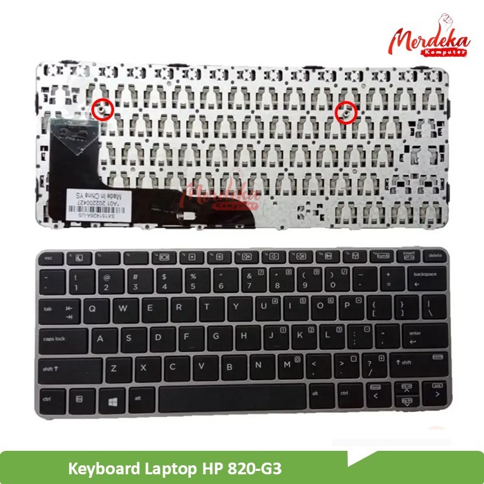 Keyboard Laptop HP 820-G3 Hitam
