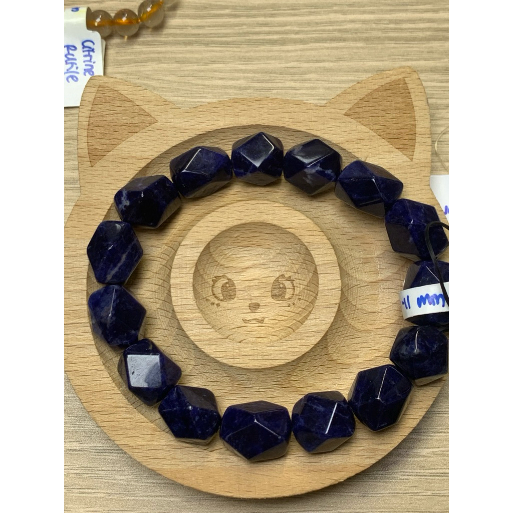 Royal Blue Sodalite / Gelang Sodalite Kristal Batu Alam