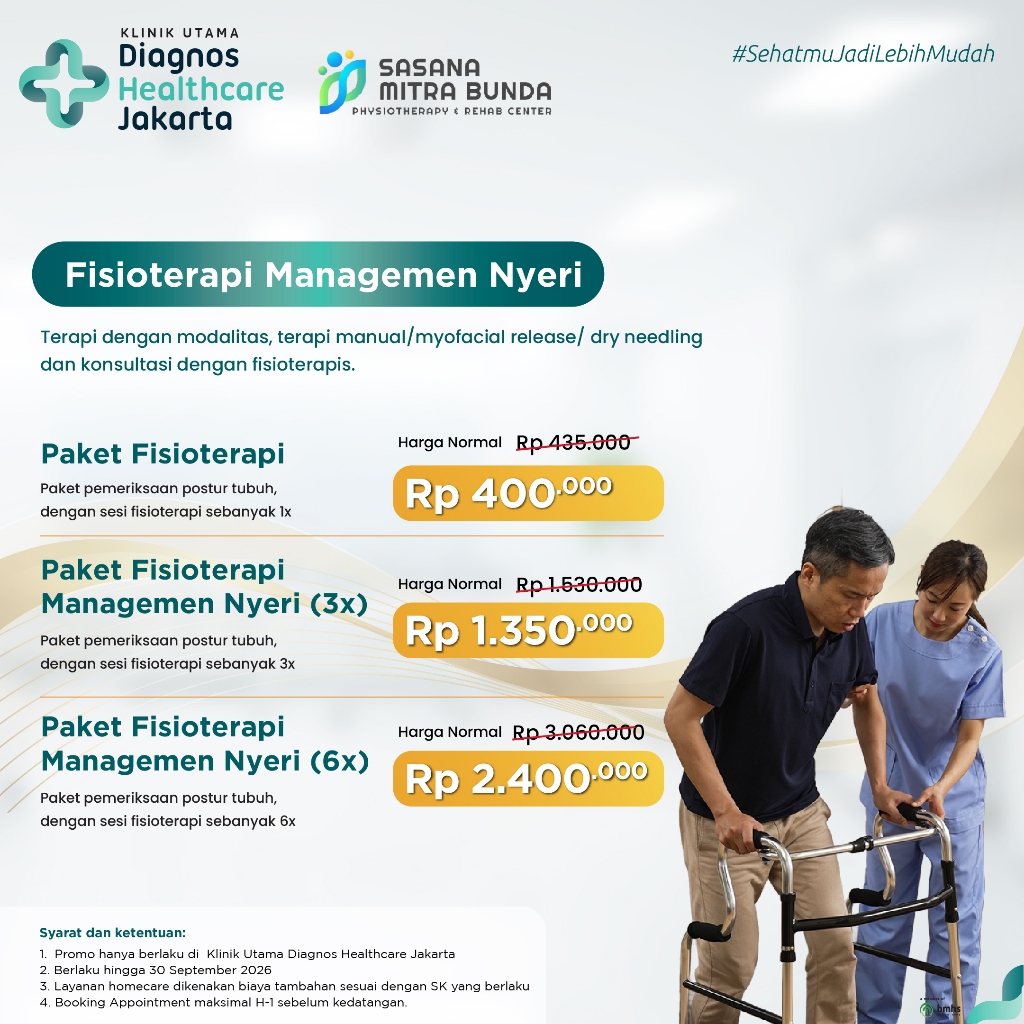 Fisioterapi Manajemen Nyeri - Klinik Diagnos Healthcare Menteng