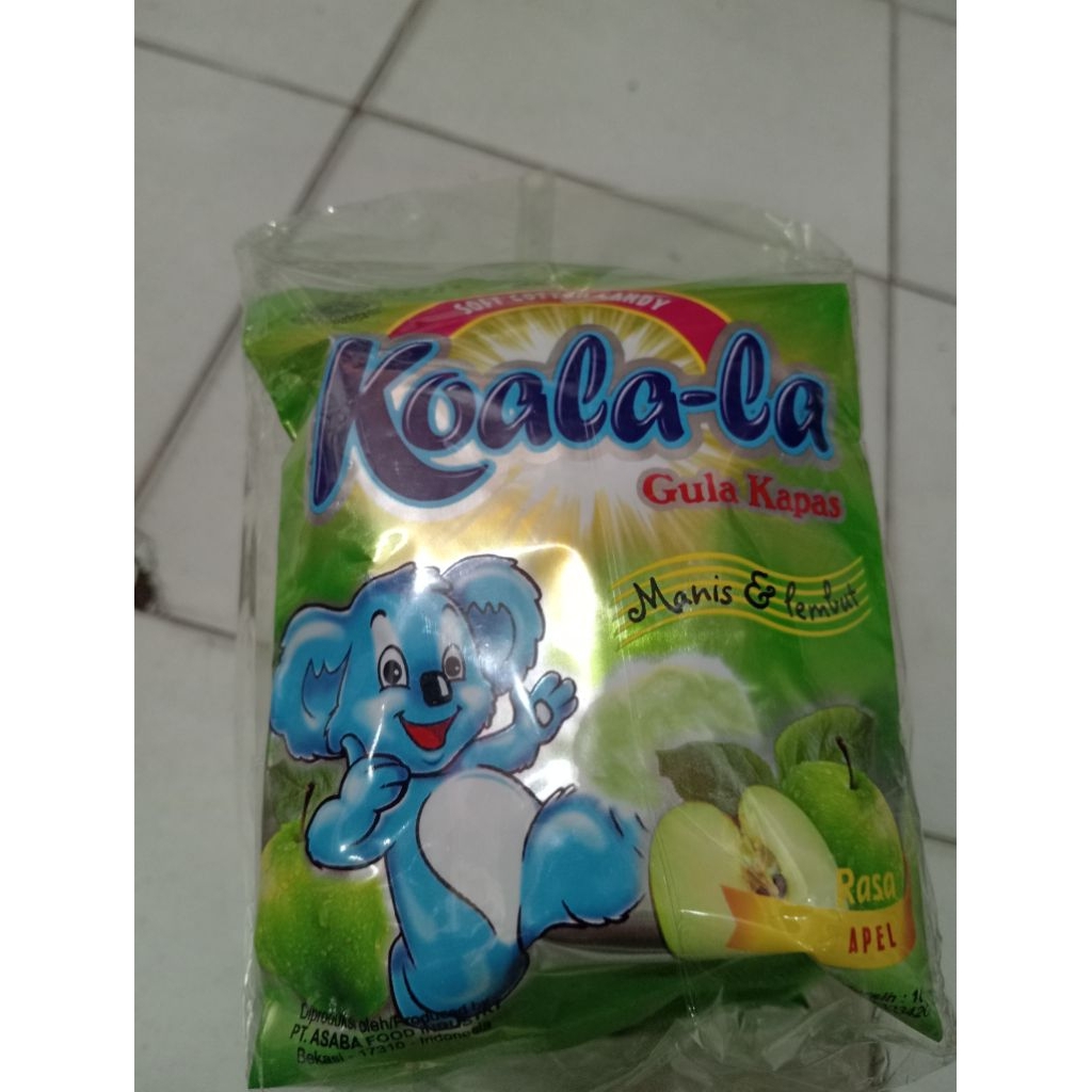 koala la permen kapas 10grm × 10pics apel