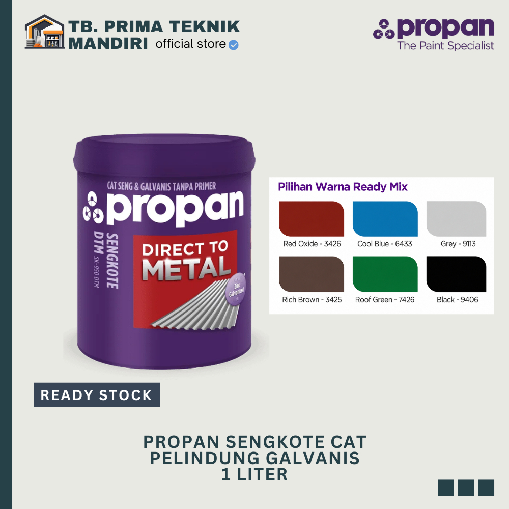 PROPAN SENGKOTE CAT GALVANIS PELINDUNG ANTI KARAT 1 LITER
