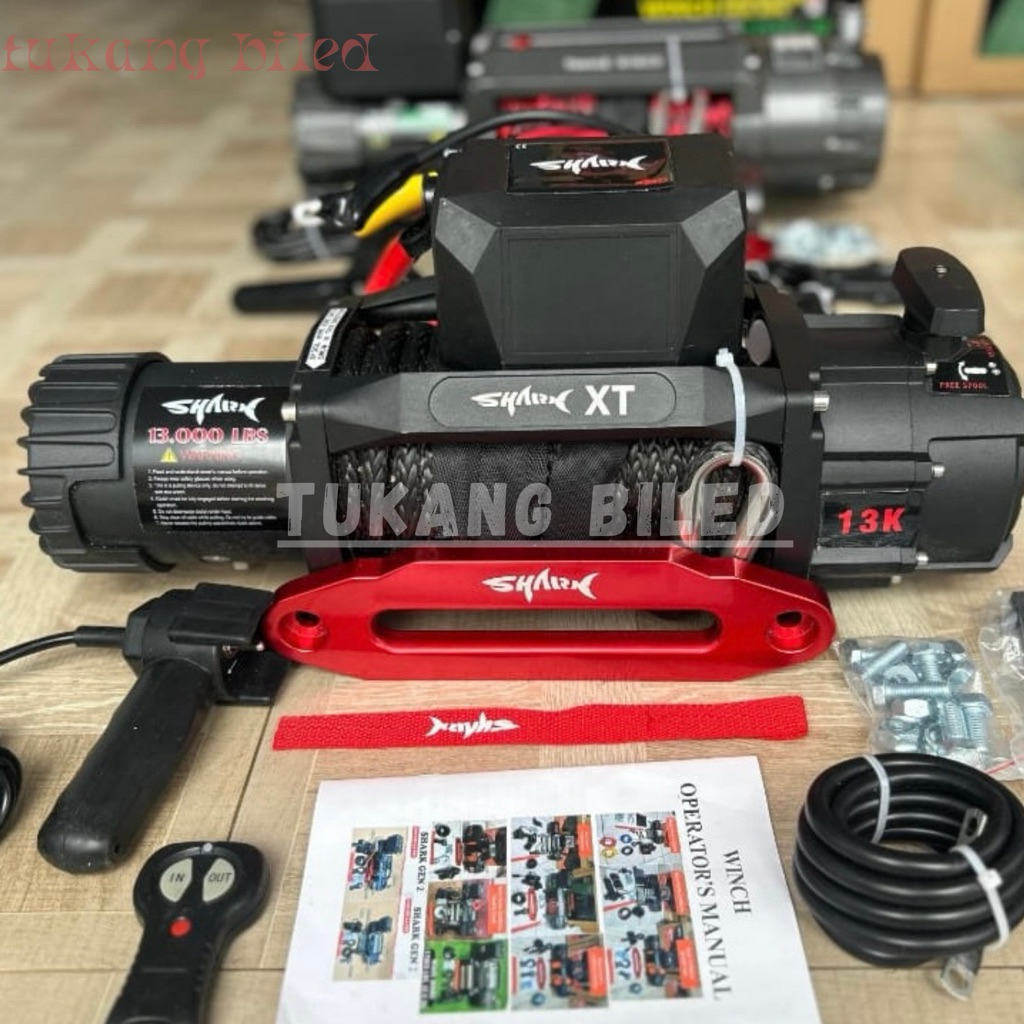 WINCH SHARK GEN 2 13000 LBS 6,5 TON 6,6 HP PLASMA WINCH SHARK PLASMA GEN 2 12V 24V TALI DEREK MOBIL 