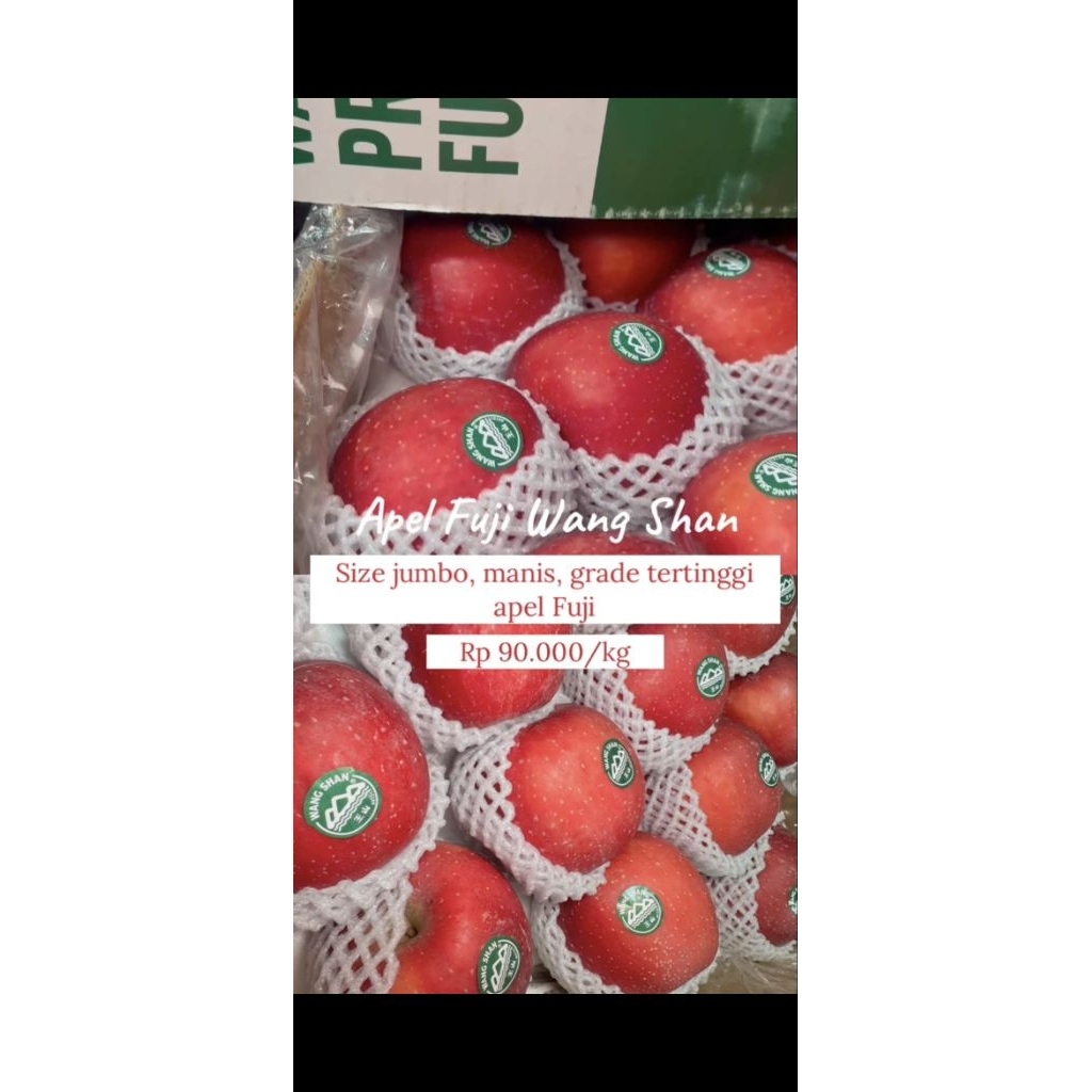 Pre Order "Buah Premium Pasar Induk" (PO Buah Premium Pasar Induk) - Apel Fuji Wang Shan